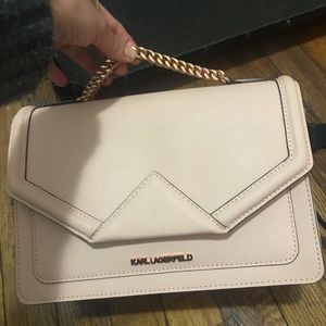 Karl lagerfeld klassik leather shoulder bag